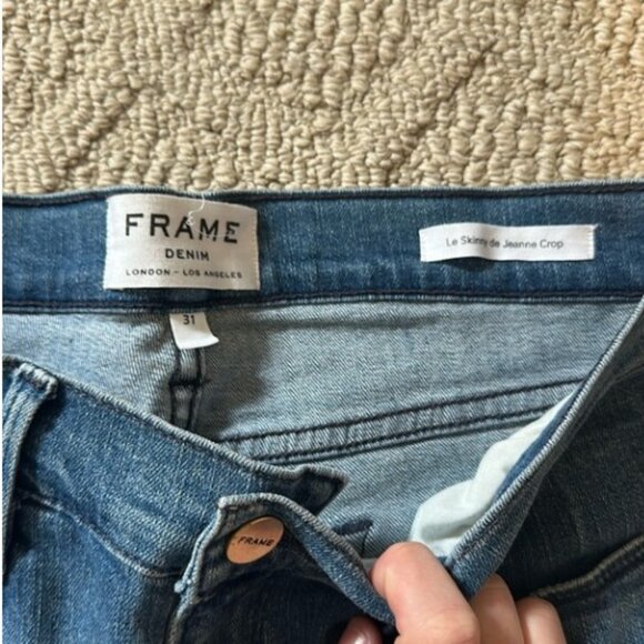 FRAME DENIM | Le Skinny De Jeanne Cropped Denim sz 31 - Picture 2 of 2